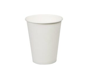 Plain White Single Wall Hot Drink Cup