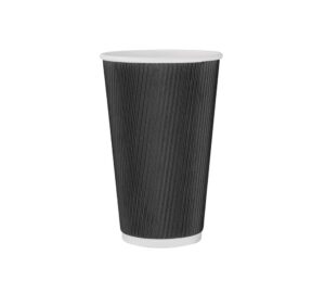Black Ripple Plastic Free Fully Recyclable Cups