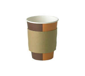 Biodegradable Unprinted Brown Cup Sleeves To Fit 10oz -16oz